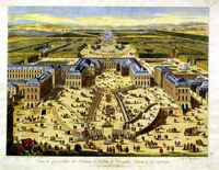 Veue Et Perspective Du Chateau Et Jardin De Versailles ...