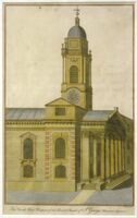 The North West Prospect Church St.George Hanover Square : B.Cole