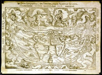 Charta Cosmographica, Cum Ventorum Propria Natura Et Operatione : G.Frisius / P.Apian