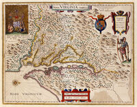 Nova Virginia Tabula : J.Hondius / W & J.Blaeu