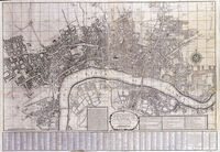 A New And Exact Plan Of The City's Of London And Westminster ... : G.Willdey / T.Jefferys