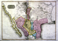 Spanish Dominions In North America Northern Part : J.Pinkerton