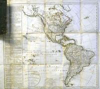 Carte Generale De L'Amerique Divisee En Ses Principaux Etats : F.Delamarche