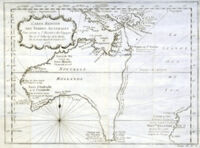 Carte Reduite Des Terres Australes : J.N.Bellin