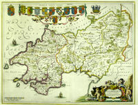 Penbrochia Comitatus Et Comitatus Caermaridunum : J.Blaeu