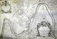Plan Of The City & Castle Of Chester ... : A.De Lavaux