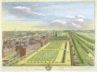 St. James's House ... Le Palais Royal De St. James : L.Knyff / J.Kip