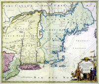 Nova Anglia Septentrionali Americae Implanata Anglorumque ... : J.B.Homann