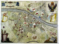 Pianta Dell' La Citta Di Firenze ... : F.Ruggieri / G.Bouchard