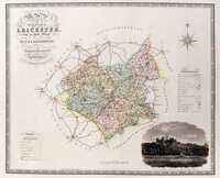 Map Of The County Of Leicester