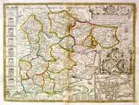 Essex, Devided Into Hundreds,.. Fayre Towne Colchester ...