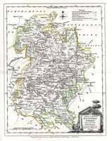 A Modern Map Of Bedfordshire Drawn From The Latest Surveys