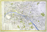 Letts's Map Of The City Of Paris ...