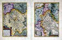 Turingiae Noviss. Descript. ... / Misniae Et Lusatiae Tabula ...