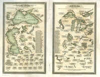A Comparative View Of The Inland Seas & Principal Lakes