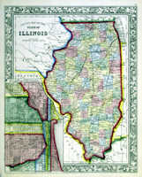 Count Map Of The State Of Illinois