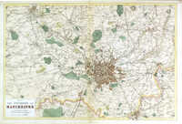 Map Of The Environs Of Manchester