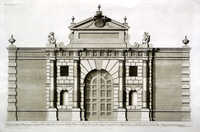 The Great Gate At Burlington House In Pickadilly ...