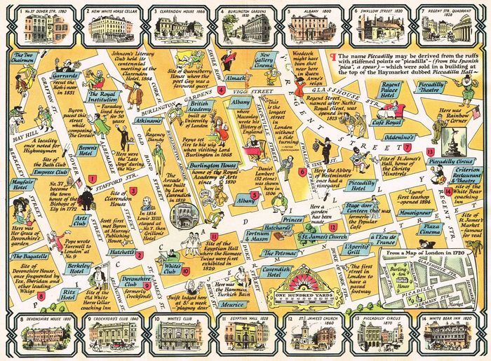 Jonathan Potter Map A Map Of Piccadilly