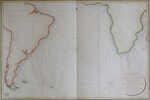 Carte Reduite De L'Ocean Atlantique Meridional ... 1818