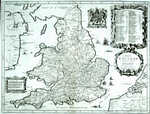 A New Map Of The Kingdom Of England & Dominion Of Wales ...