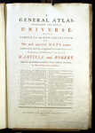 A General Atlas, Describing The Whole Universe.