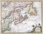 A Map Of The British & French Plantations In North America