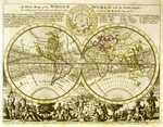 A New Map Of The Whole World With The Trade Winds ...