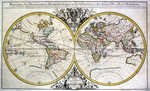 Mappe-Monde=Geo-Hydrographique Ou Description Generale Du Globe