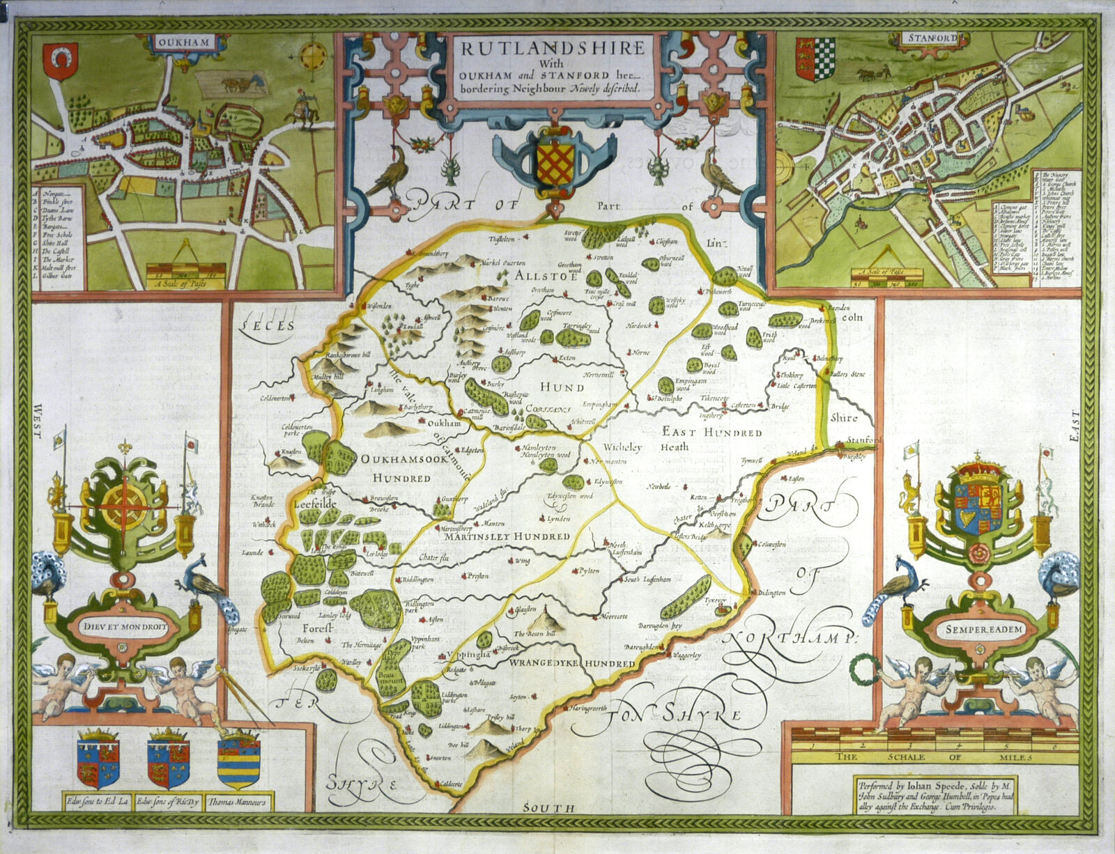 Jonathan Potter: Map : Rutlandshire With Oukham And Stanford