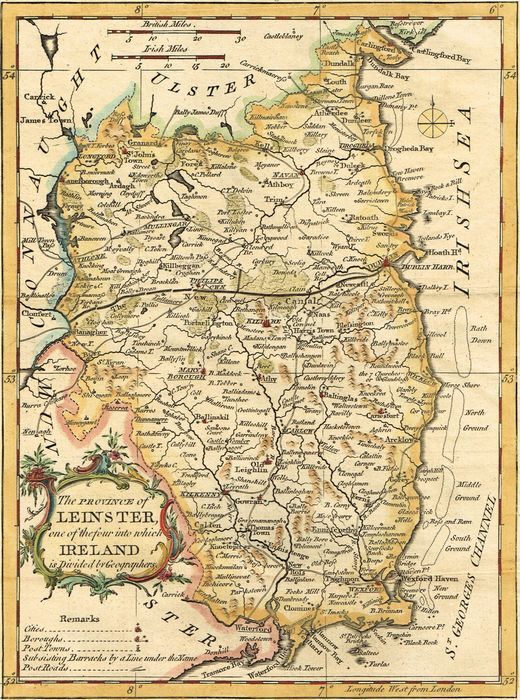 Jonathan Potter Map The province of Leinster...